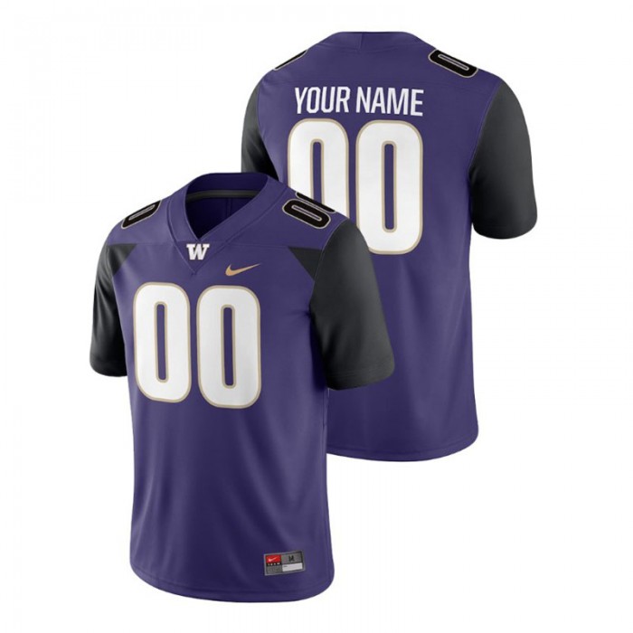 Custom For Men Washington Huskies Purple College Football 2018 Game Jersey