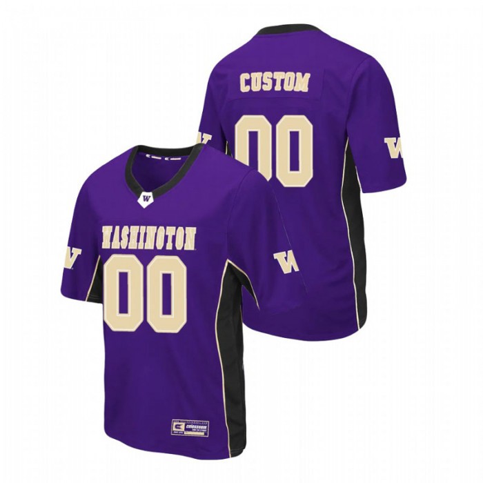 Custom Washington Huskies Max Power Purple Football Jersey