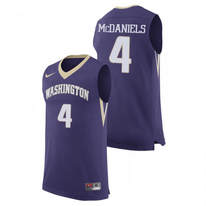 Washington Huskies College Basketball Purple Jaden McDaniels Replica Jersey For Men