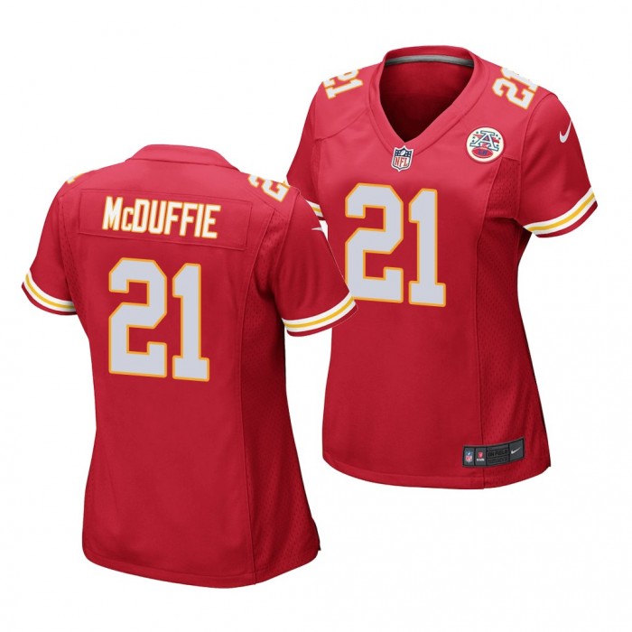 Trent McDuffie #21 Kansas City Chiefs 2022 NFL Draft Red Women Game Jersey Washington Huskies