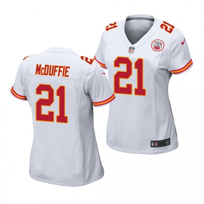 Trent McDuffie #21 Kansas City Chiefs 2022 NFL Draft White Women Game Jersey Washington Huskies