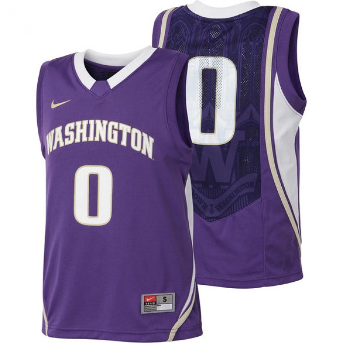 Washington Huskies Blue Customized Basketball For Men Jersey