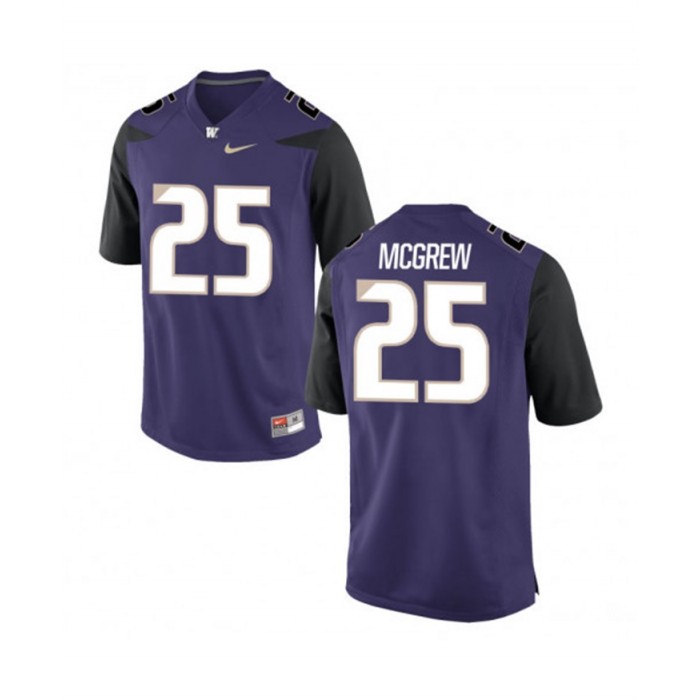 Washington Huskies Football Purple College Sean McGrew Jersey