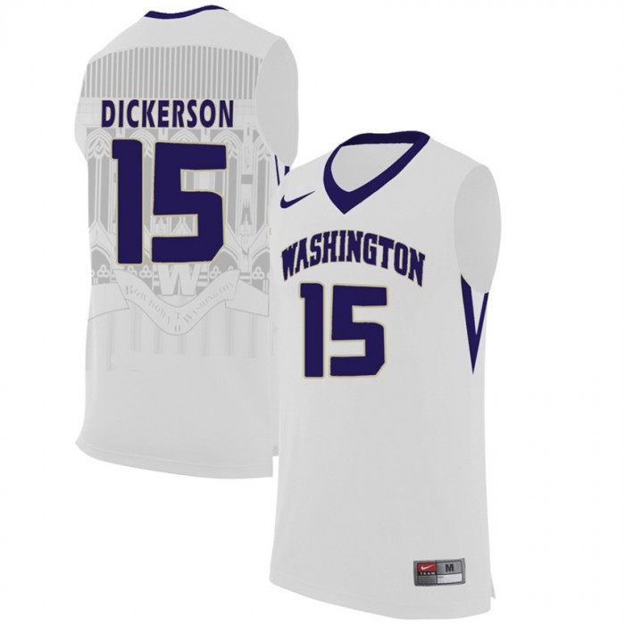 Washington Huskies #15 Noah Dickerson White College Premier Basketball Jersey