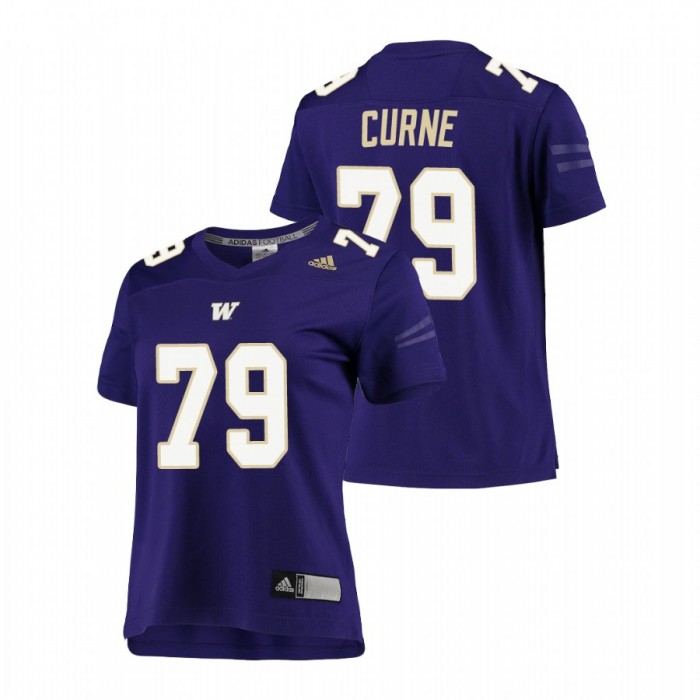 Washington Huskies Victor Curne Replica Football Jersey Women's Purple