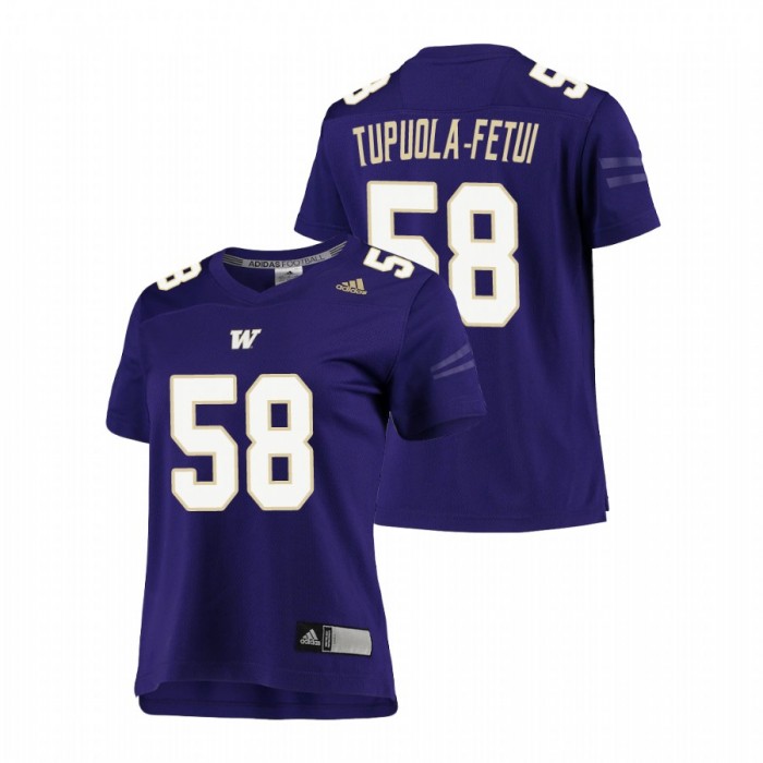 Washington Huskies Zion Tupuola-Fetui Replica Football Jersey Women's Purple