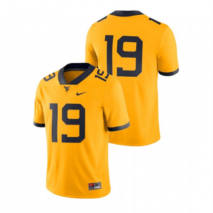 West Virginia Mountaineers Throwback Alternate Game Gold Jersey For Men