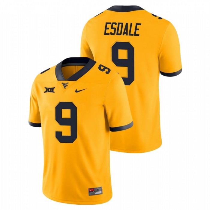 Isaiah Esdale West Virginia Mountaineers Throwback Gold Alternate Game Jersey