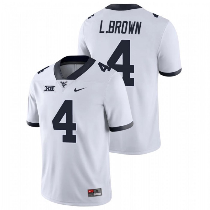 Leddie Brown West Virginia Mountaineers Game White College Football Jersey