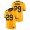 Sean Mahone West Virginia Mountaineers Throwback Gold Alternate Game Jersey