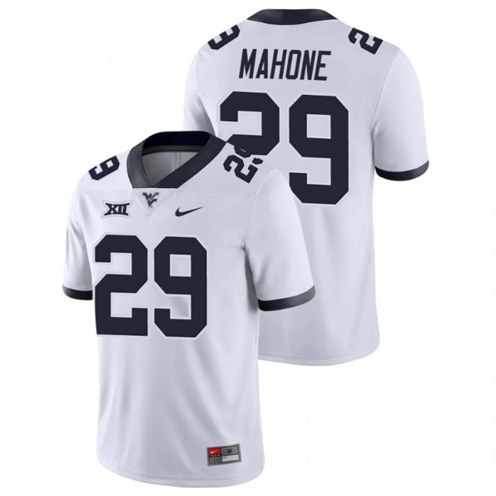 Sean Mahone West Virginia Mountaineers Game White College Football Jersey