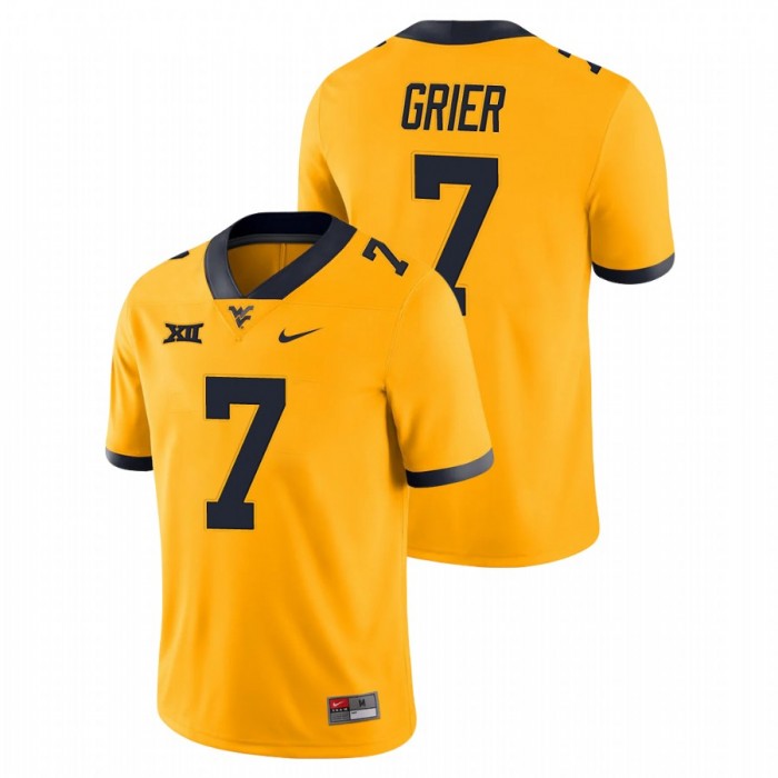 Will Grier West Virginia Mountaineers Throwback Gold Alternate Game Jersey