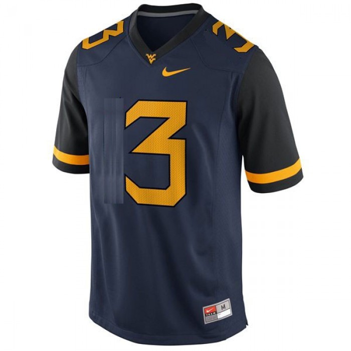 West Virginia Mountaineers #3 Stedman Bailey Blue Football Youth Jersey