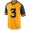 West Virginia Mountaineers #3 Stedman Bailey Gold Football For Men Jersey