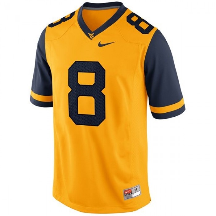 West Virginia Mountaineers #8 Karl Joseph Gold Football Youth Jersey