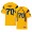 West Virginia Mountaineers Football Gold College Sam Huff Jersey