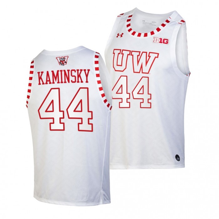 Frank Kaminsky Jersey Wisconsin Badgers By The Players NBA Alumni Jersey-White