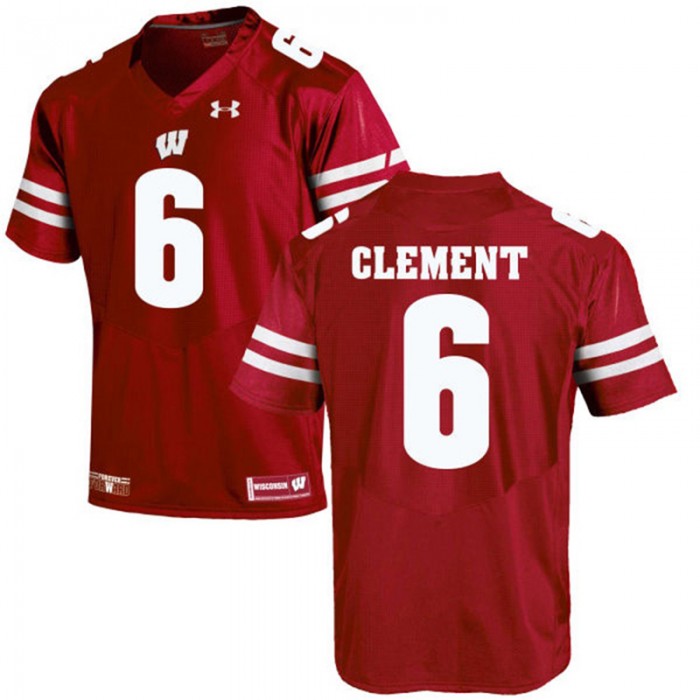 Male Wisconsin Badgers Corey Clement Red NCAA Alumni Football Game Jersey