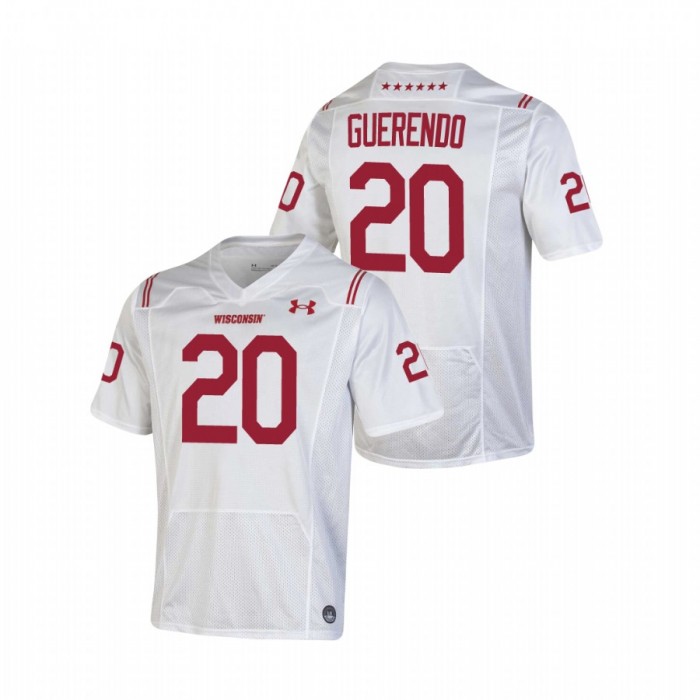 Wisconsin Badgers Game Isaac Guerendo Jersey White For Men