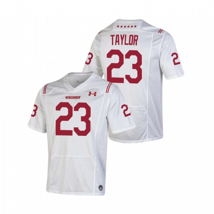 Wisconsin Badgers Game Jonathan Taylor Jersey White For Men