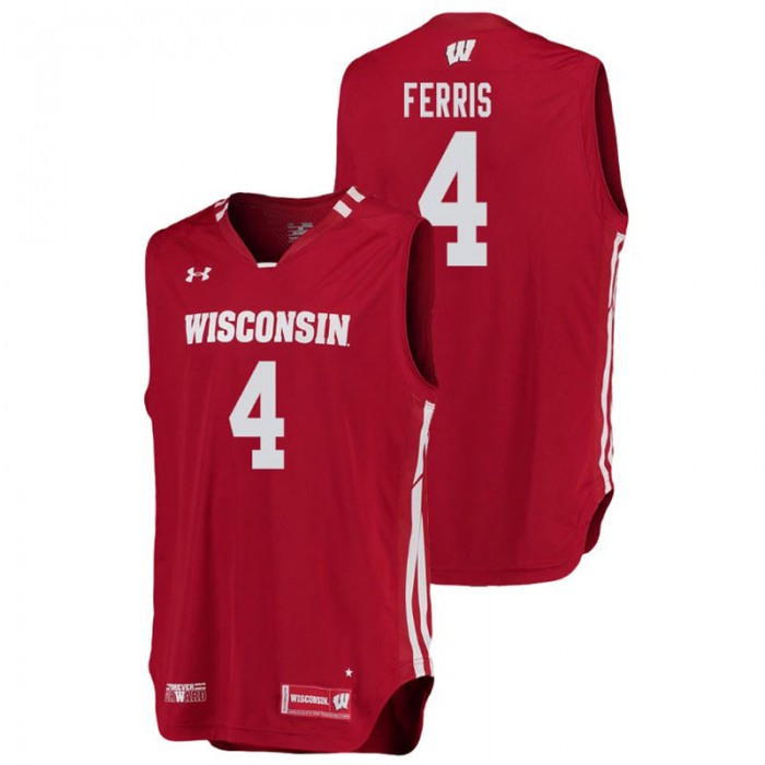 Wisconsin Badgers College Basketball Red Matt Ferris Replica Jersey