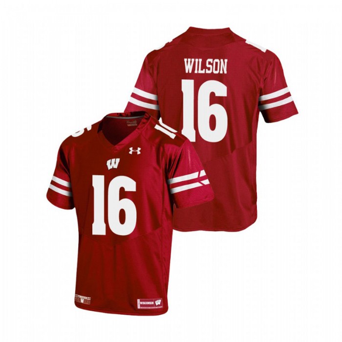 Wisconsin Badgers Russell Wilson Replica Football Jersey For Men Red