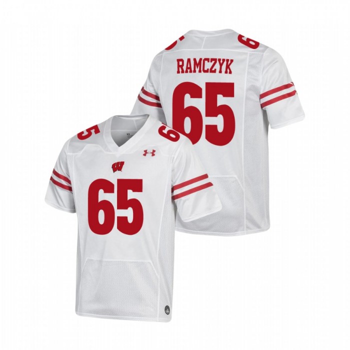 Ryan Ramczyk Wisconsin Badgers Replica White Football Jersey