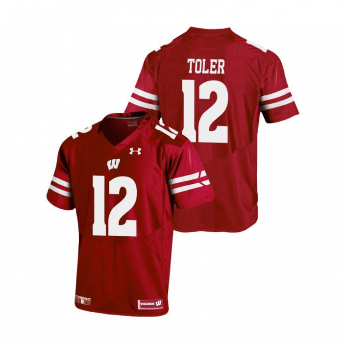 Wisconsin Badgers Titus Toler Replica Football Jersey For Men Red