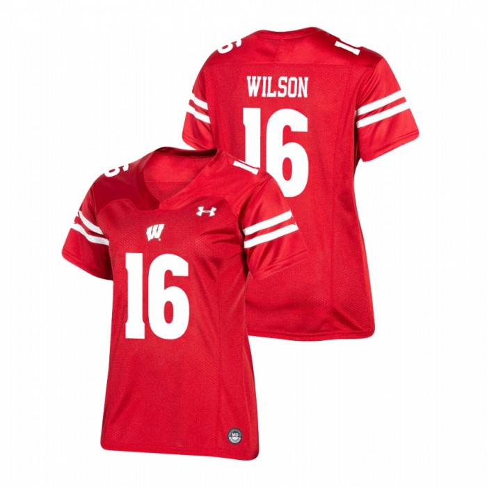 Wisconsin Badgers Russell Wilson Replica Football Jersey Women's Red