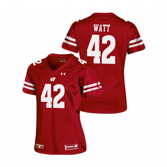 Wisconsin Badgers T.J. Watt Replica College Football Jersey Women's Red