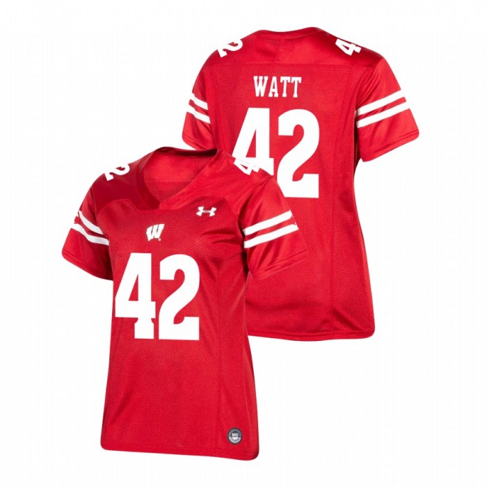 Wisconsin Badgers T.J. Watt Replica Football Jersey Women's Red